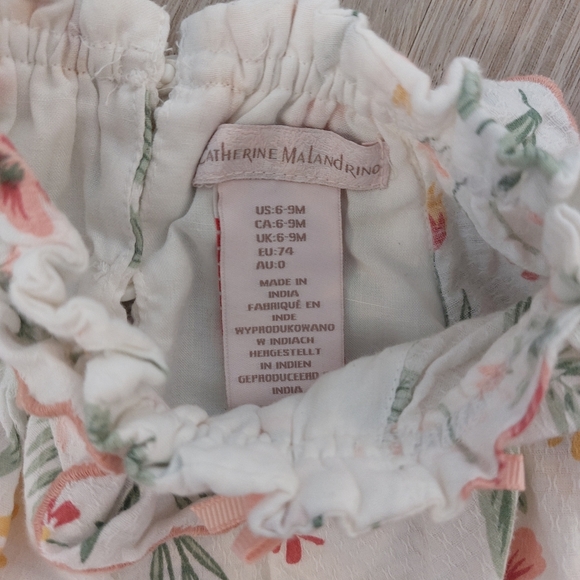 Catherine MaLandrino floral baby dress 6-9 months - Picture 3 of 4